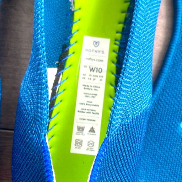 Rothys the round toe size 10 Deep teal woman flat shoes - Picture 8 of 9